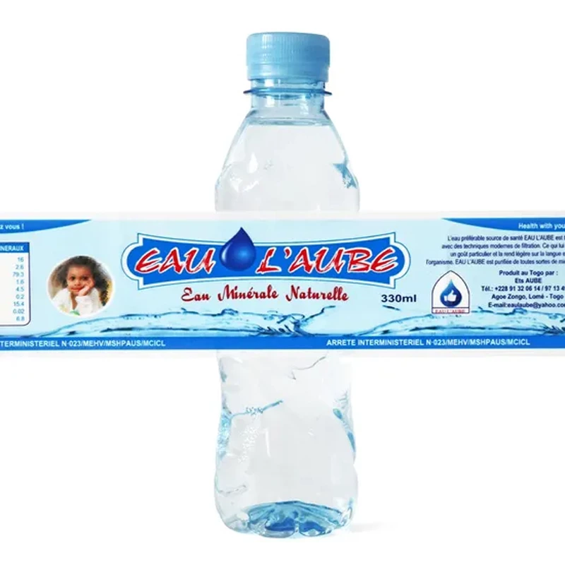 Custom Pet PVC Shrinkable Film Sleeve Printing Label Heat Shrink Wrap for Water Beverage Plastic Bottle